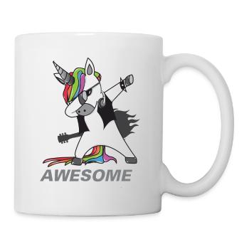Dabbing licorne rocker idée cadeau - Mug blanc - blanc - Droite