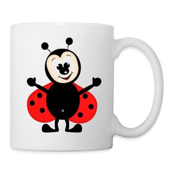 Marienkäfer - Tasse - Weiß - Rechts