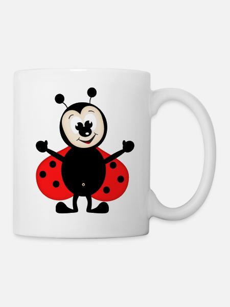 coccinelle - Mug blanc - blanc