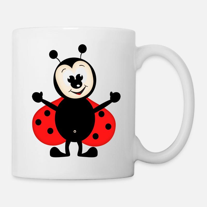 Marienkäfer - Tasse - Weiß