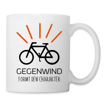 Vent contraire façonne l'idée cadeau de caractère sport - Mug blanc - blanc - Droite
