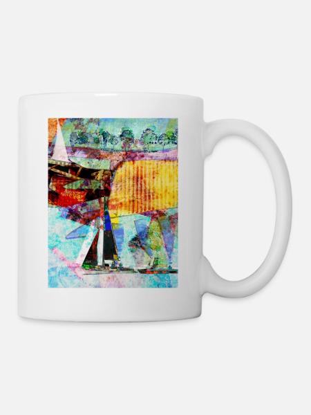 L'été au bord du lac - Mug blanc - blanc