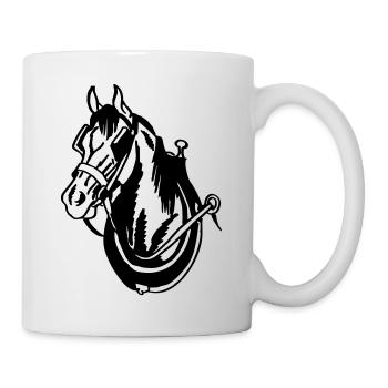 Horse hitch - Mug - white - Right