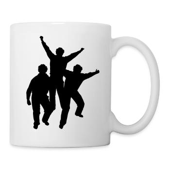 drei jubelnde Jungen - Tasse - Weiß - Rechts