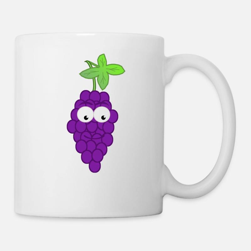 Weintraube - Tasse - Weiß