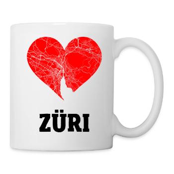 I love Zurich - Züri Switzerland Gift - Mug - white - Right
