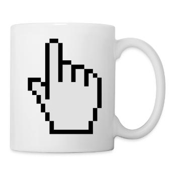Mouse pointer - Mug blanc - blanc - Droite