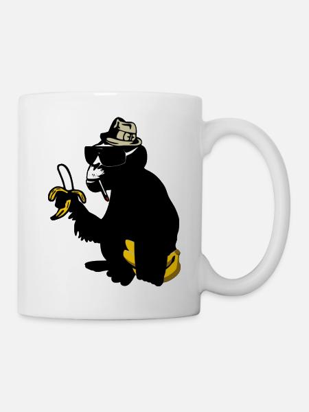 gorilla - Tasse - Weiß