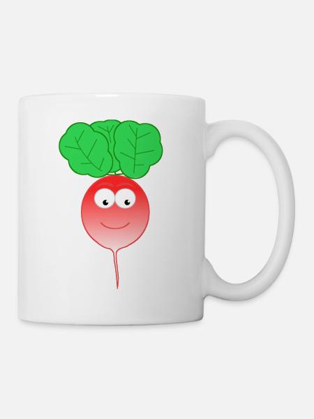 Radishes Gift Gift Idea Vegan Sport - Mug - white