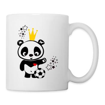 Fussball König Panda 2 - Tasse - Weiß - Rechts