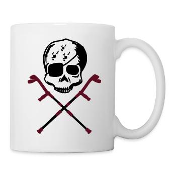 krücken totenkopf - Tasse - Weiß - Rechts