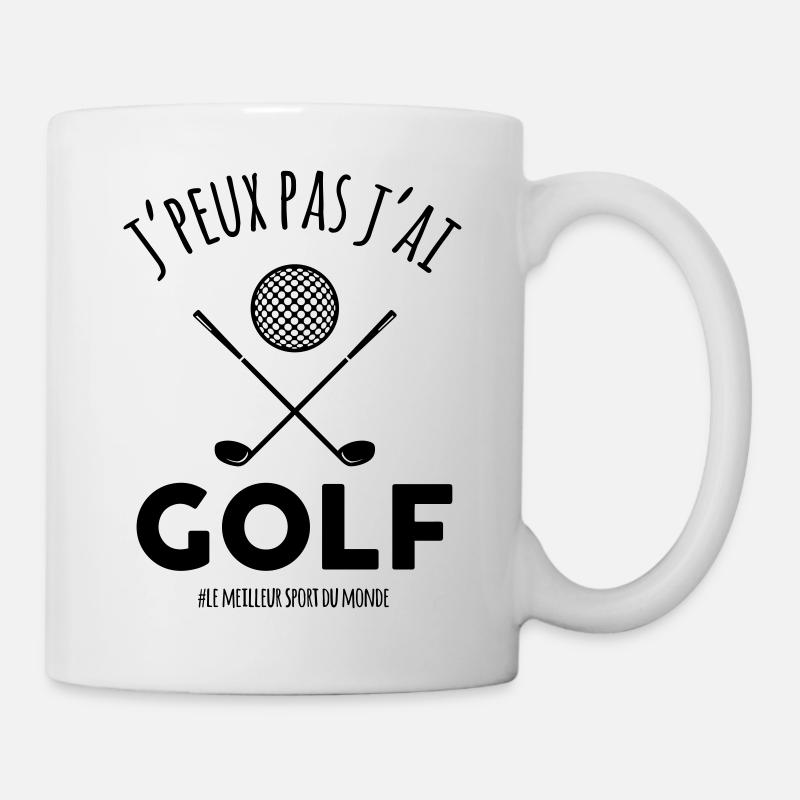 j'peux pas j'ai golf - Mug blanc - blanc