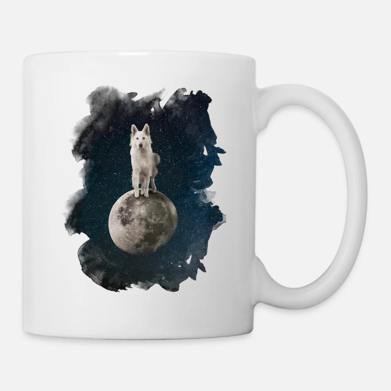 Loup mystique - Mug blanc - blanc
