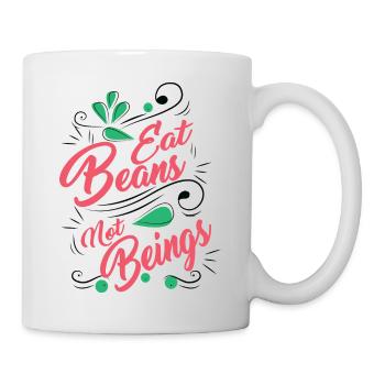 Veganer Vegetarier Tierschutz Geschenkidee - Tasse - Weiß - Rechts