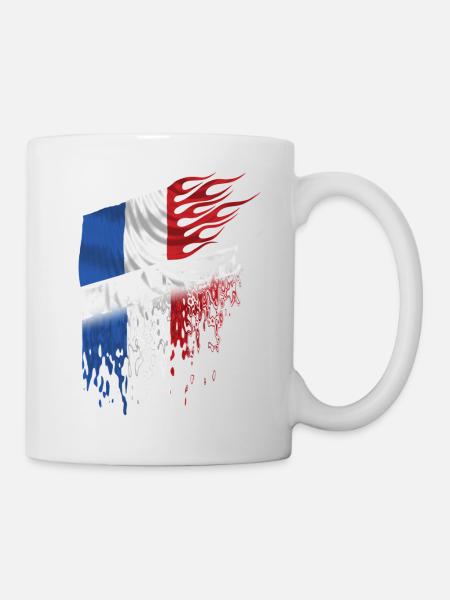 france drapeau - Mug blanc - blanc