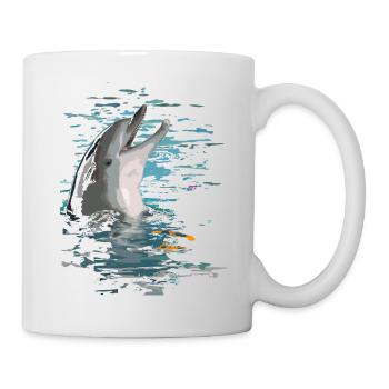 Delfin - Tasse - Weiß - Rechts