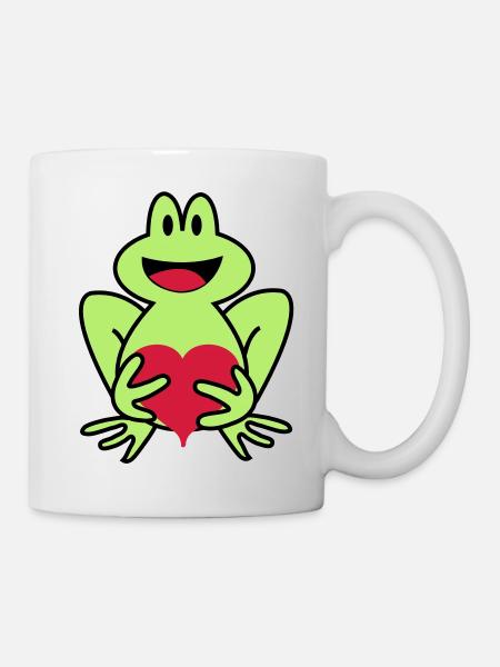 frosch - Tasse - Weiß