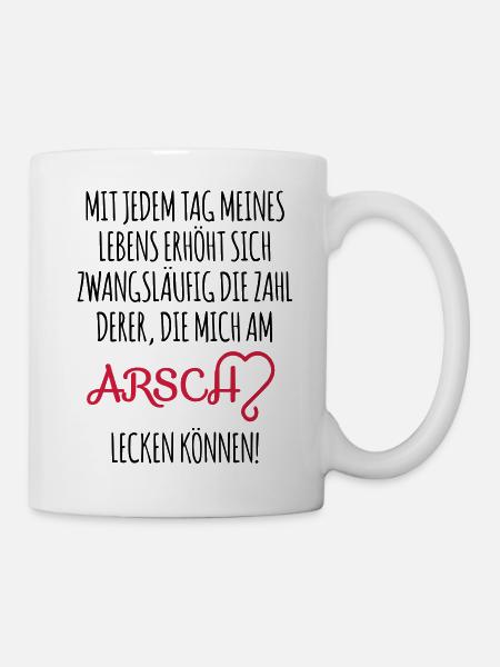 AM ARSCH - Tasse - Weiß
