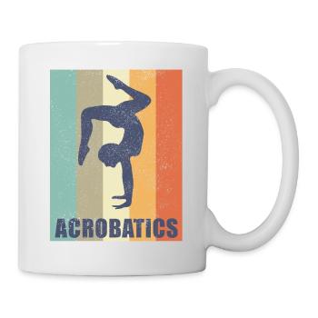Acrobaties Gymnastique Vintage Retro Gift - Mug blanc - blanc - Droite