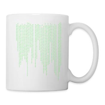 Pluies binaires - Mug blanc - blanc - Droite