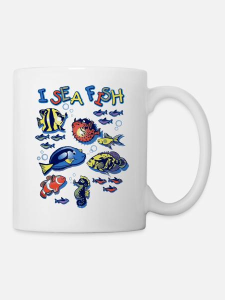 I Sea Fish - Tasse - Weiß