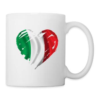 coeur italie heart italia - Mug blanc - blanc - Droite