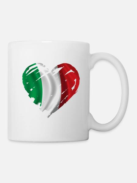 coeur italie heart italia - Mug blanc - blanc