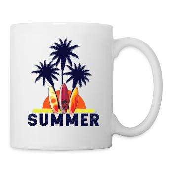 Idée cadeau mer soleil été plage vacances - Mug blanc - blanc - Droite
