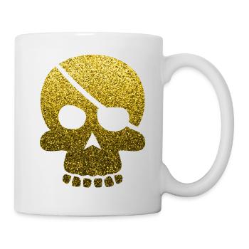 Pirate du crâne - Mug blanc - blanc - Droite