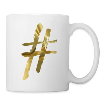 # Hashtag gold - Mug - white - Right