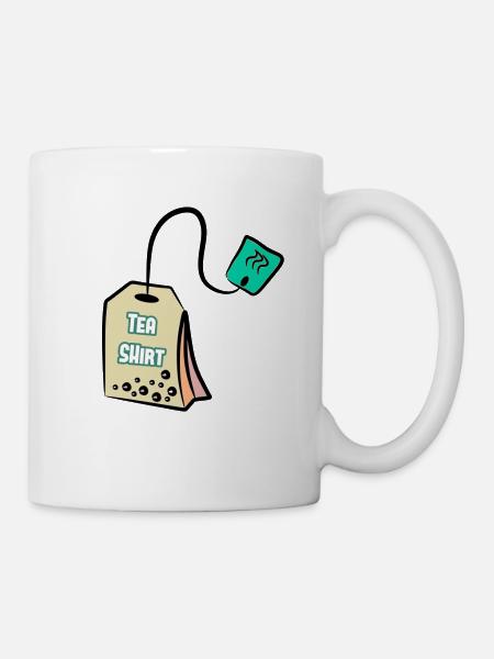 Tea Shirt - Tshirt - Kop/krus - hvid