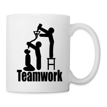 travail d'équipe - Mug blanc - blanc - Droite