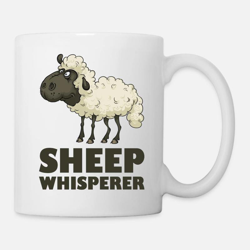 Moutons murmurant des moutons - Mug blanc - blanc