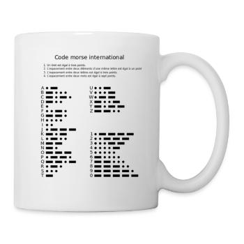 Morse code - Mug - white - Right