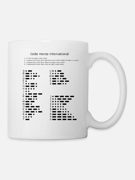 Morse code - Mug - white