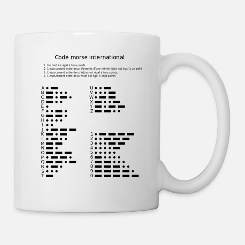 Morse code - Mug - white