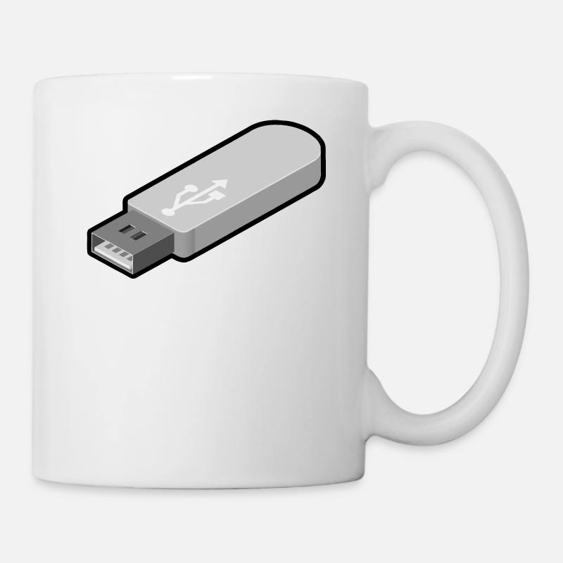 Das Leben ist zu kurz, um USB sicher zu entfernen - Tasse - Weiß