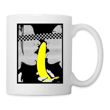 Horny Lesbian couple - Mug - white - Right