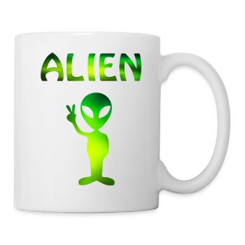 Alien - Tasse - Weiß - Rechts