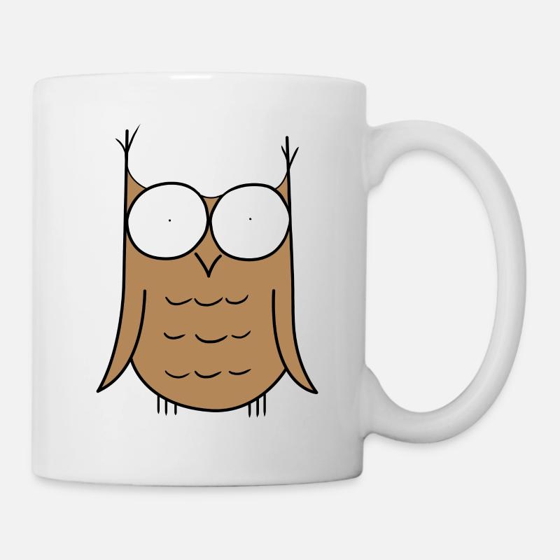 Eule - Tasse - Weiß