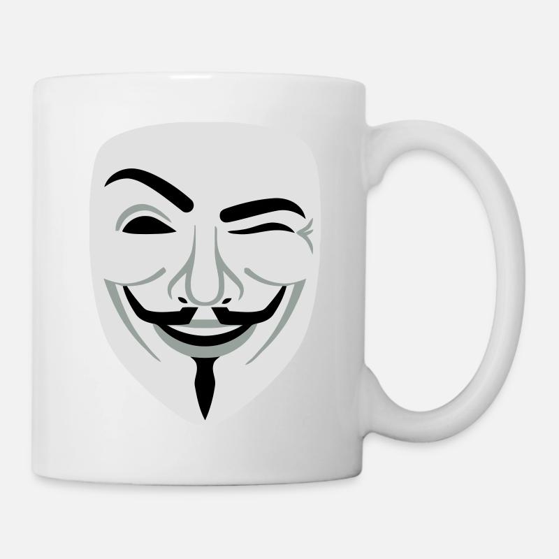 Fun Anonymous Guy Fawkes - Mug - white