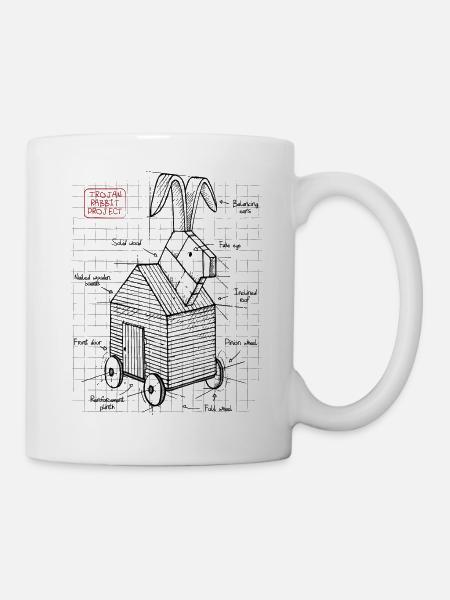 Trojan Rabbit - Mug blanc - blanc