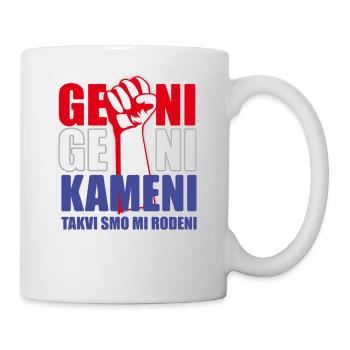 Geni Geni Kameni Takvi smo mi Rodeni Hrvatska - Tasse - Weiß - Rechts