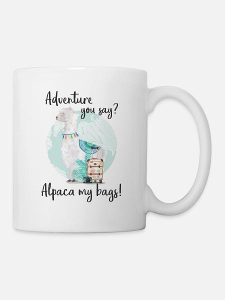 Alpaga mes sacs - Mug blanc - blanc