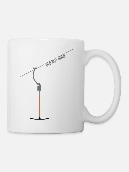 Alt aber gut - Der Ankerlift im Skigebiet - Tasse - Weiß