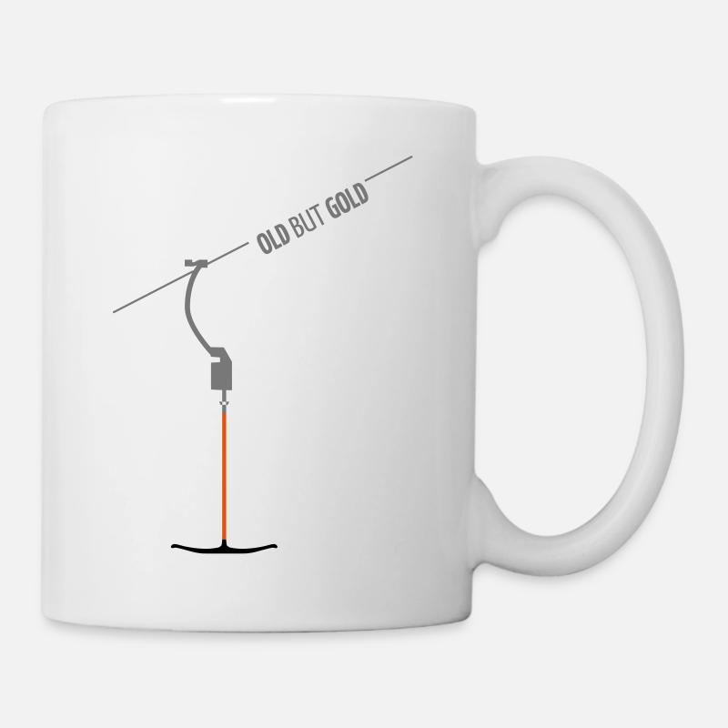 Old but good - L'ascenseur à ancre dans le domaine skiable - Mug blanc - blanc