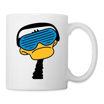 dj_duck - Mug blanc - blanc - Droite