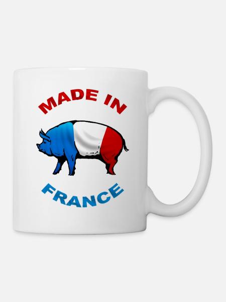 charcutier cochonnailles - Mug blanc - blanc