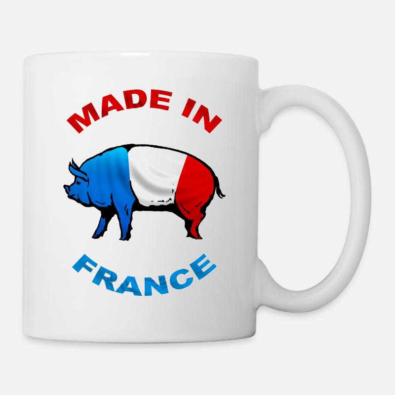 charcutier cochonnailles - Mug blanc - blanc