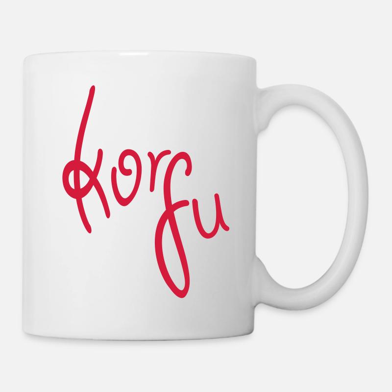 Korfu - Tasse - Weiß